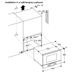 Gaggenau BMP224-100 200 系列 60厘米 21公升 嵌入式微波爐 (右門鉸) (碳黑色)